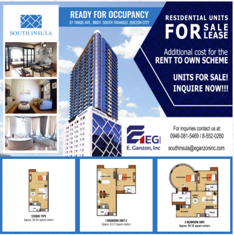Units for sale and lease