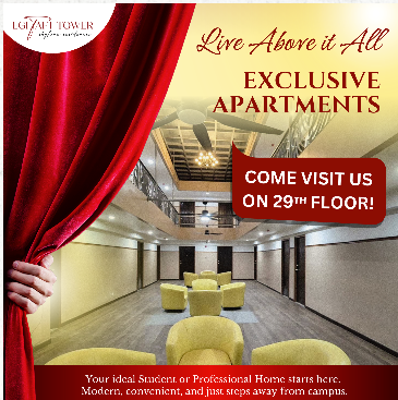 Live Above it All — exclusive apartments, 29th floor